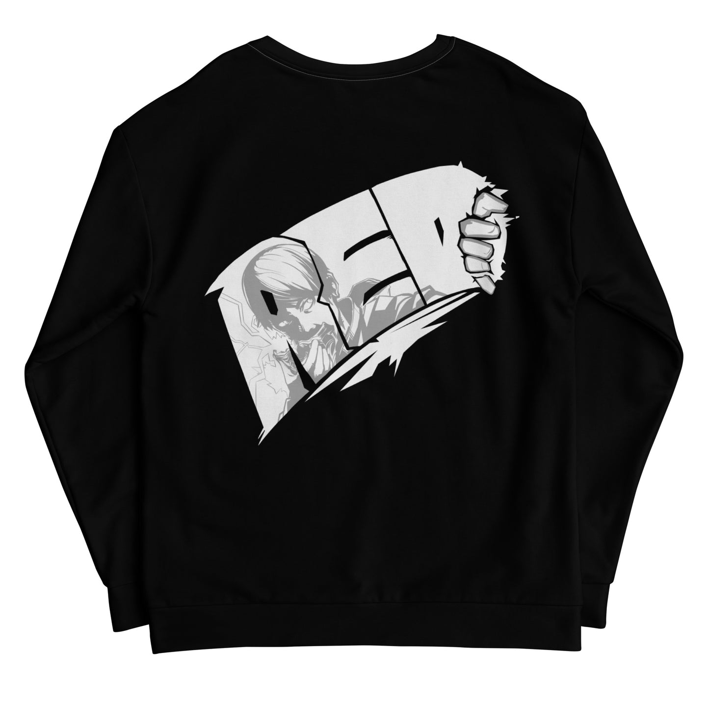 Red Crewneck Black